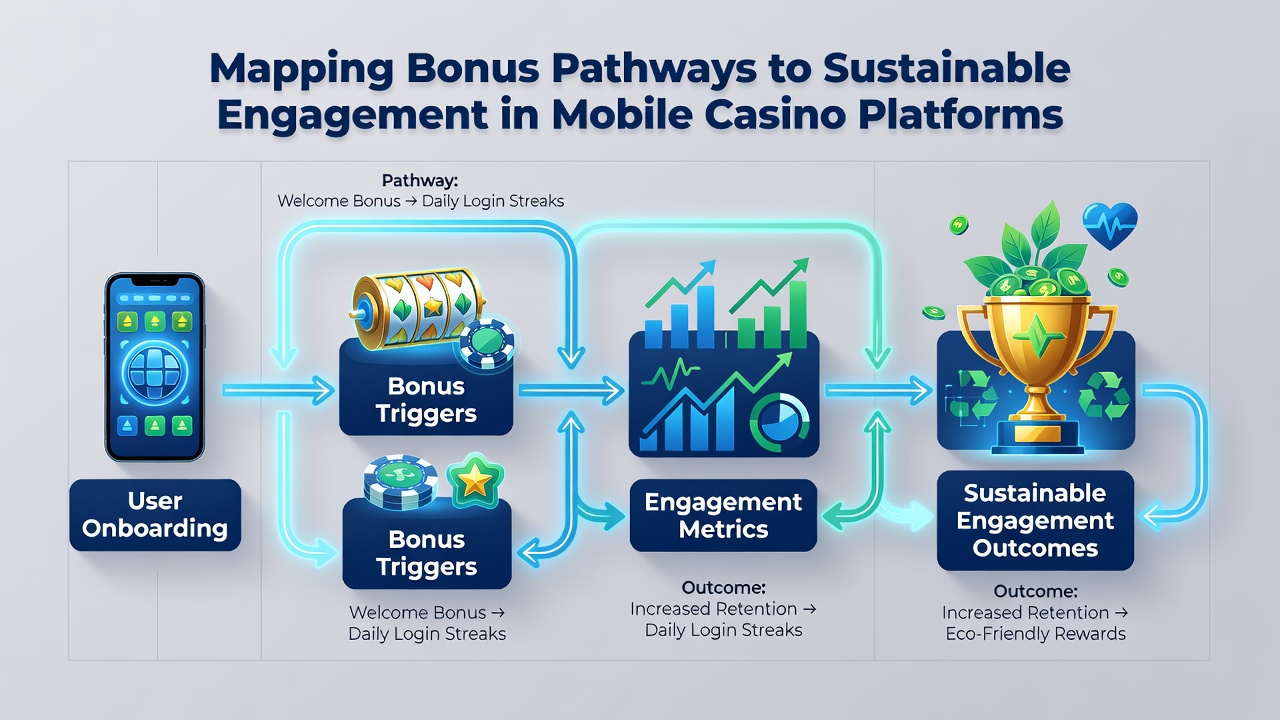 Grafiek van bonus engagement metrics in mobiele casino apps